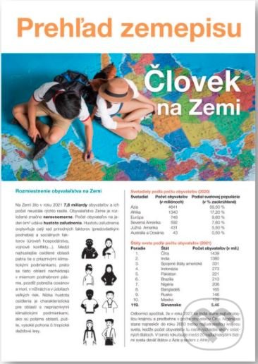 Prehľad zemepisu - Človek na Zemi