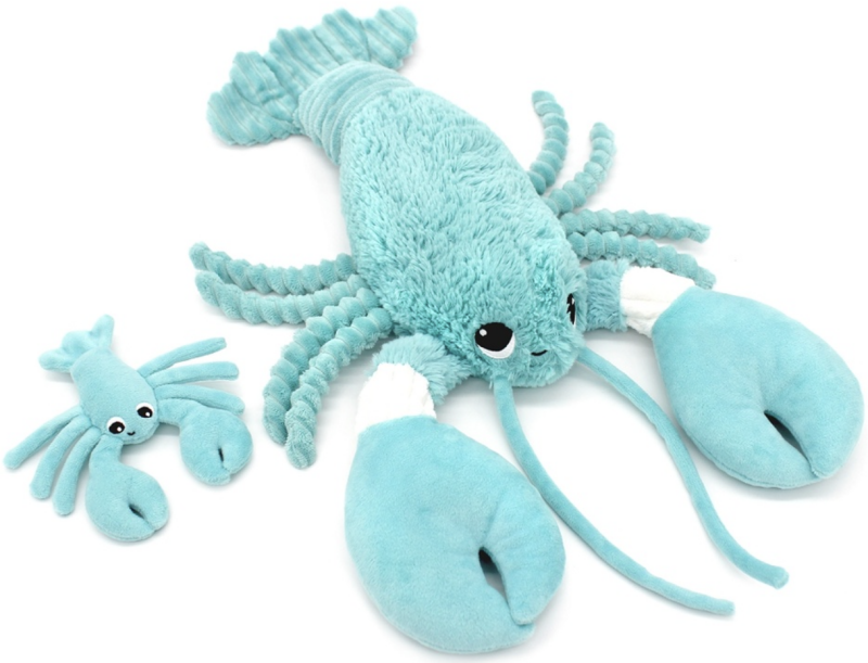 PTIPOTOS Plyšový humr Iloveyou modrý