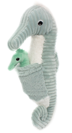 PTIPOTOS Plyšový mořský kůň Papadou mátový