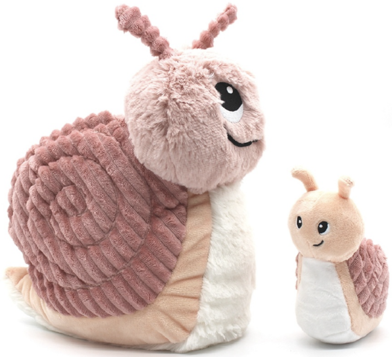 PTIPOTOS Plyšový šnek Speedou růžový