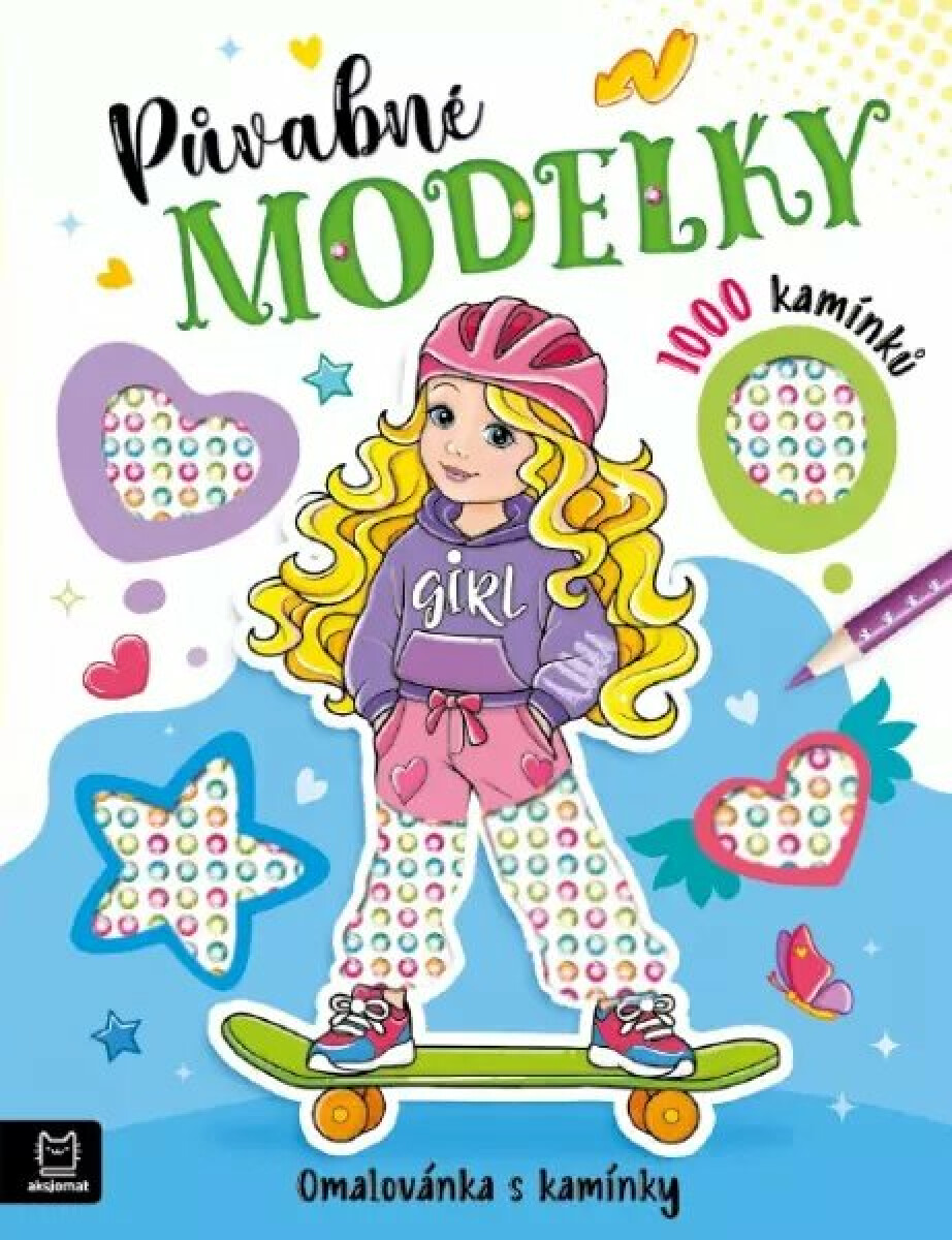 Půvabné modelky - Omalovánka s kamínky