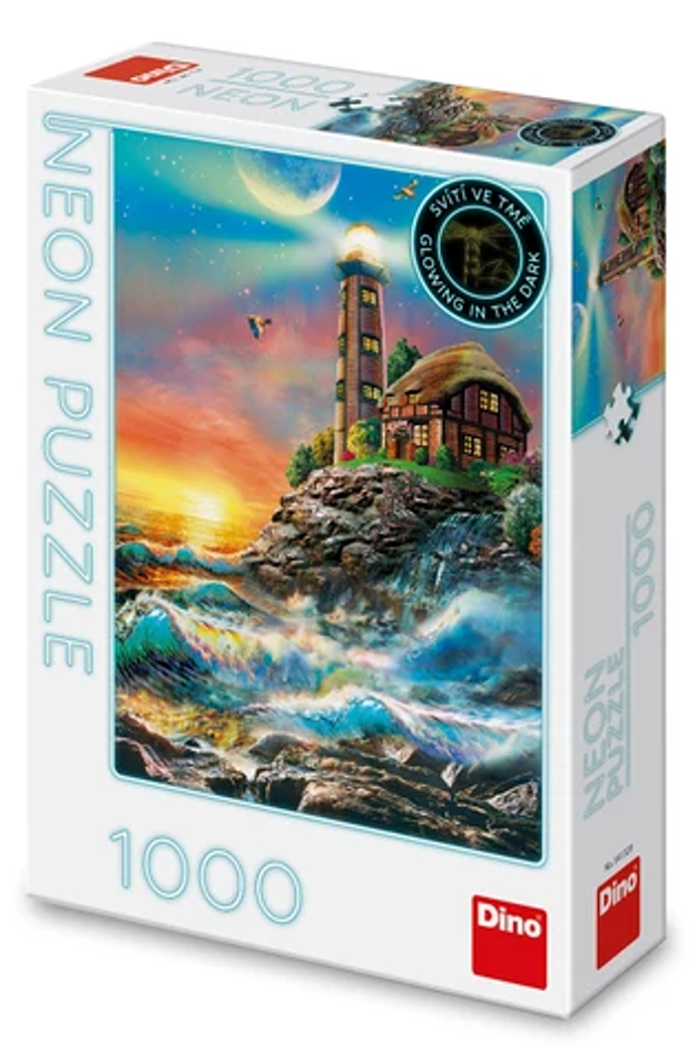 Puzzle 1000 Maják neon