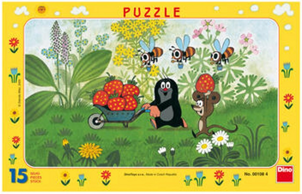 Puzzle 15 Krtek na výletě deskové