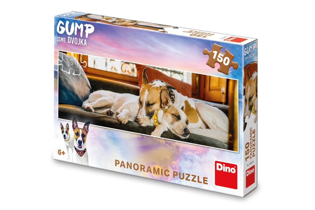 Puzzle 150 Gump Jsme dvojka na gauči panoramic