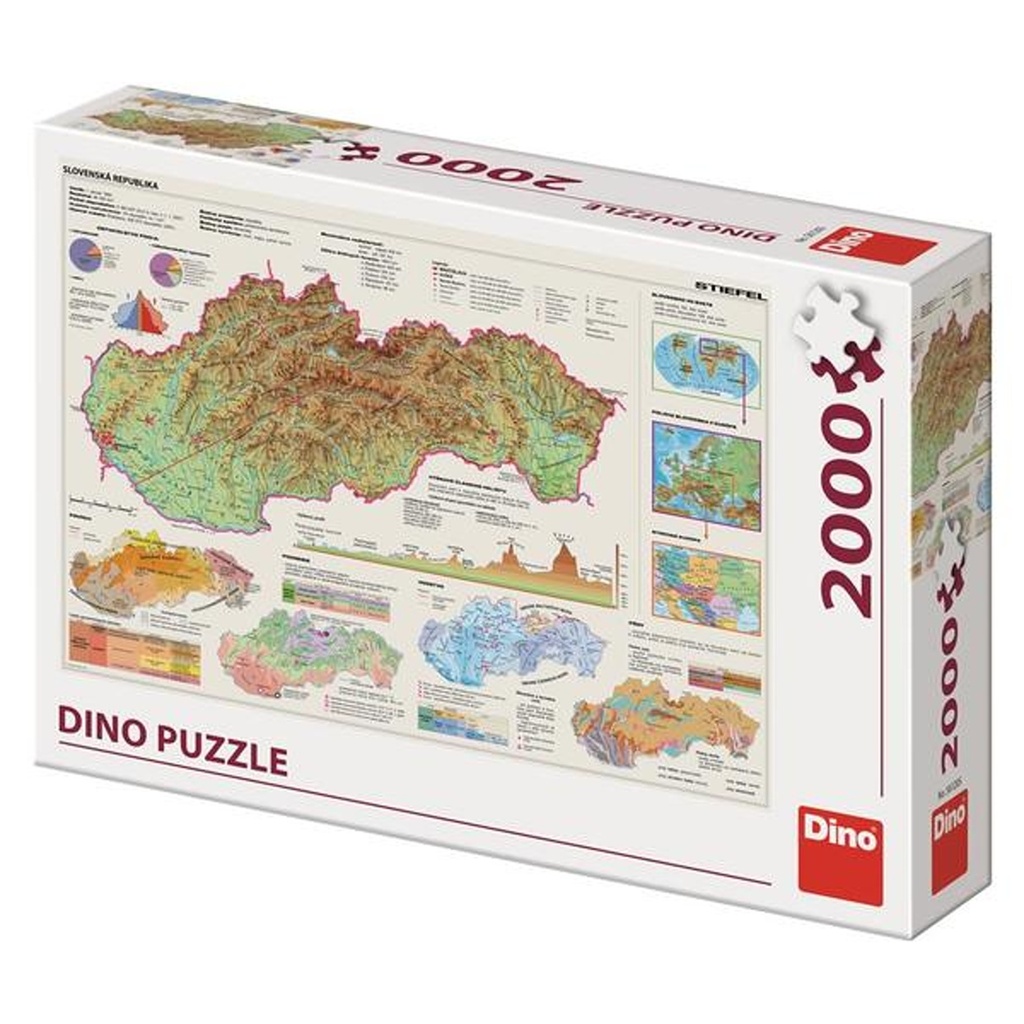 Puzzle 2000 Mapy Slovenska