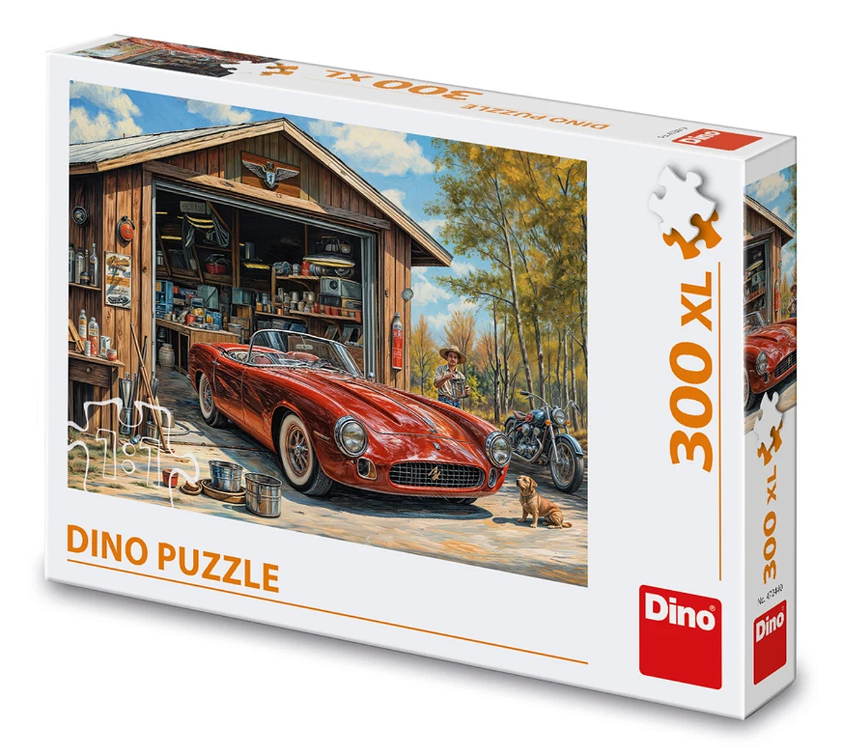 Puzzle 300XL Jaguár v garáži
