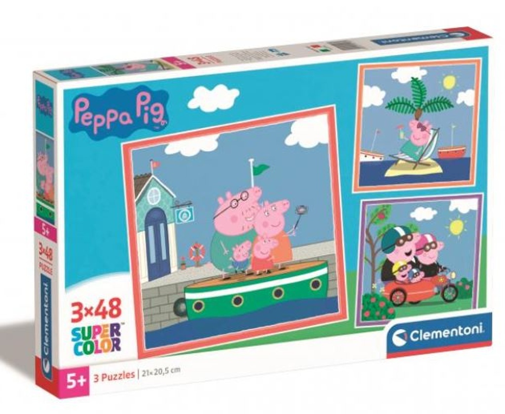 Puzzle 3x48 Peppa Pig
