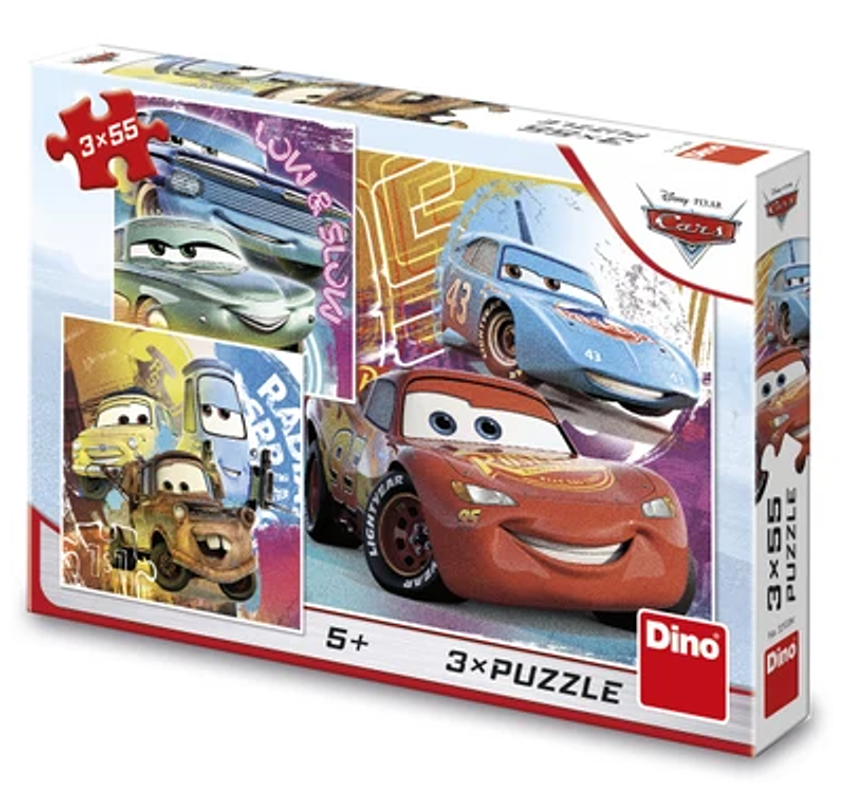 Puzzle 3x55 Cars Kamarádi