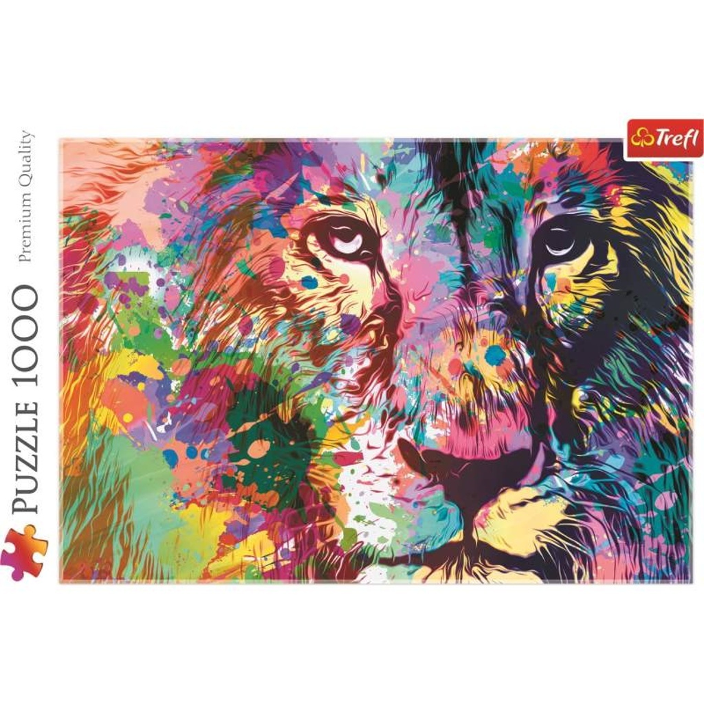 Puzzle Barevný lev 1000 dílků