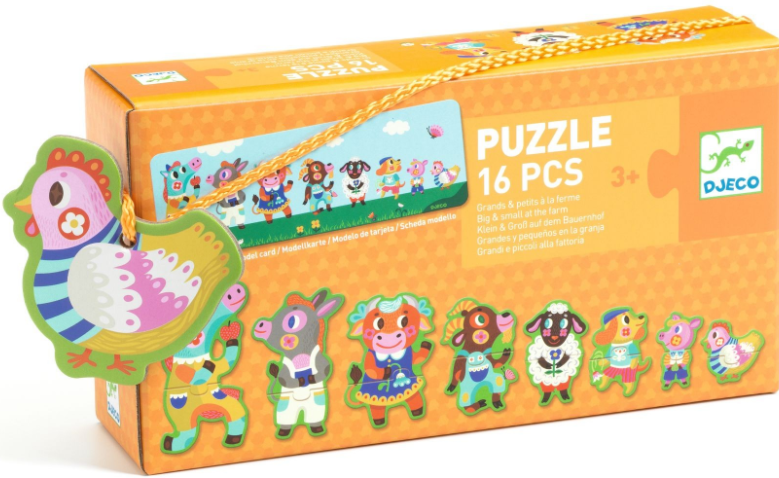 Puzzle Big and small on the farm