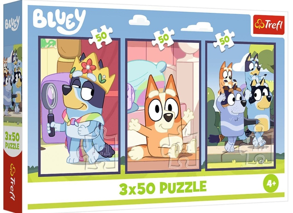 Puzzle Bluey Rodina 3x50 dílků