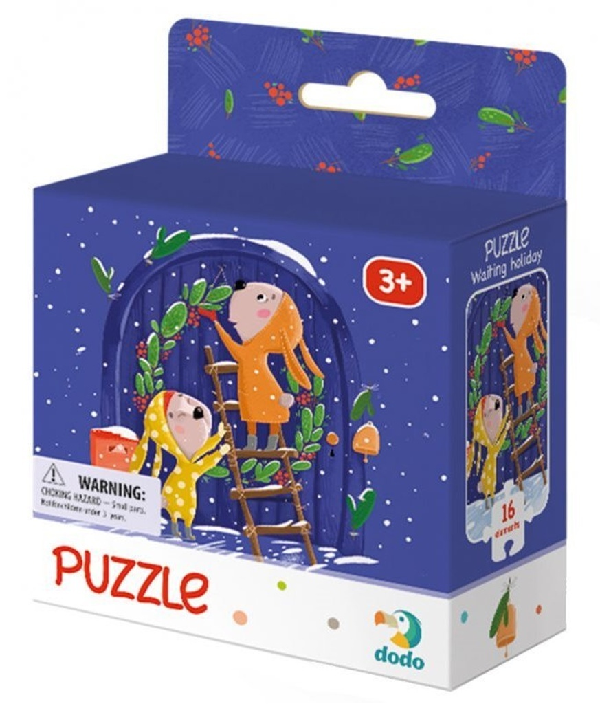 Puzzle Čekání na Vánoce 16 dílků