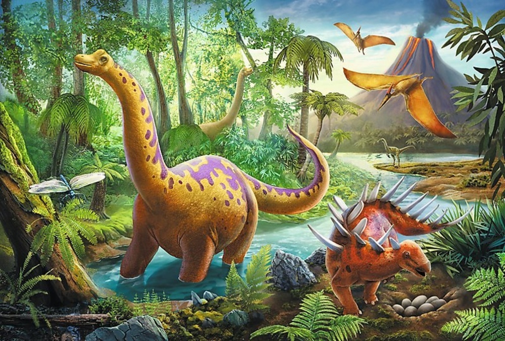 Puzzle Dinosauři na cestách
