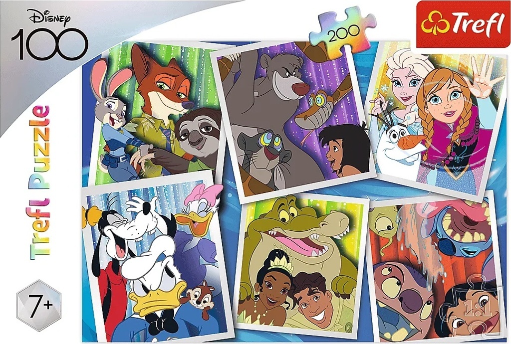 Puzzle Disney 100 let Postavičky Disney