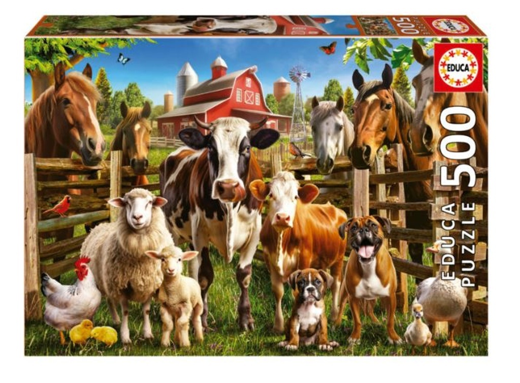 Puzzle Kamarádi ze statku (500 dílků)