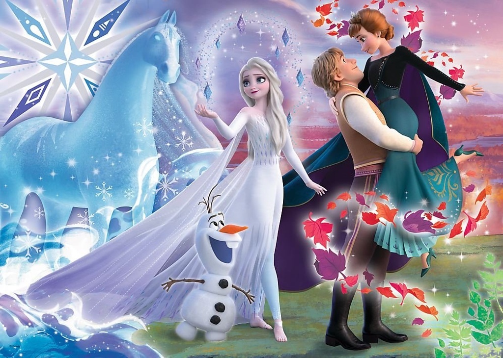 Puzzle Ledové království Svět sester