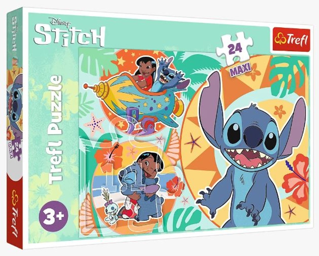 Puzzle Lilo&Stitch Šťastný den MAXI (24 dílků)