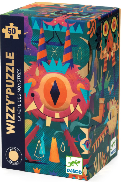 Puzzle metalické Monster party