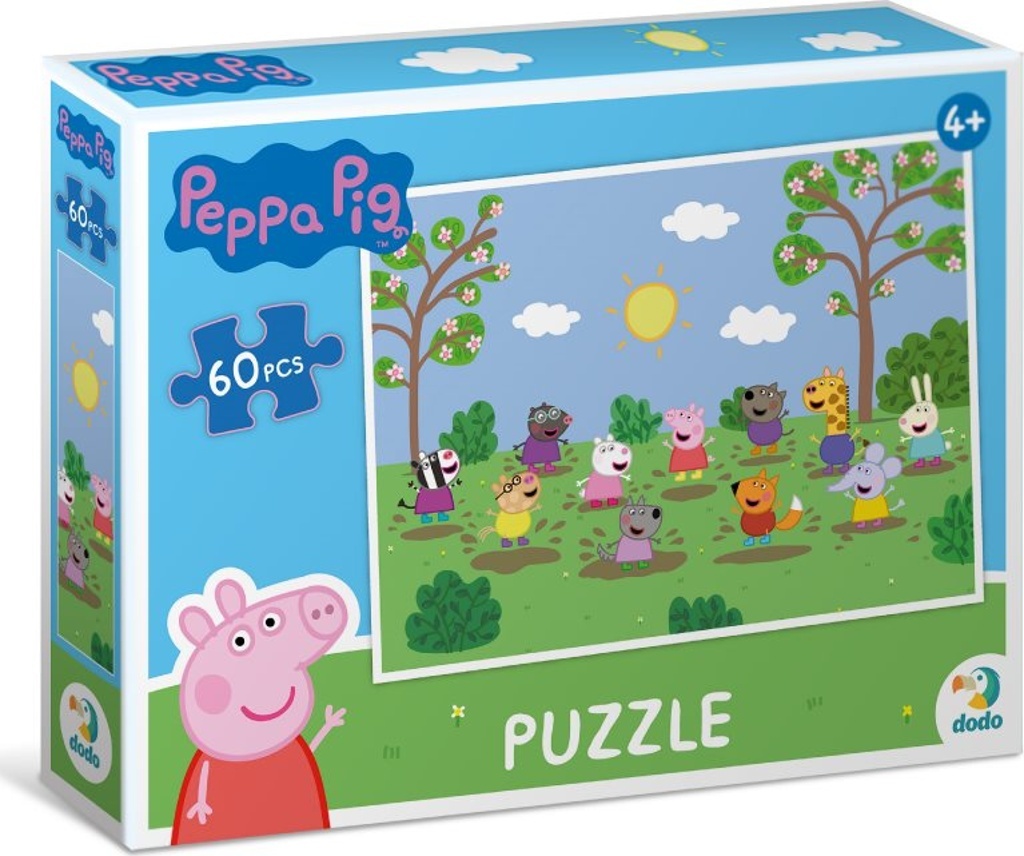 Puzzle Prasátko Peppa Zábava na sluníčku