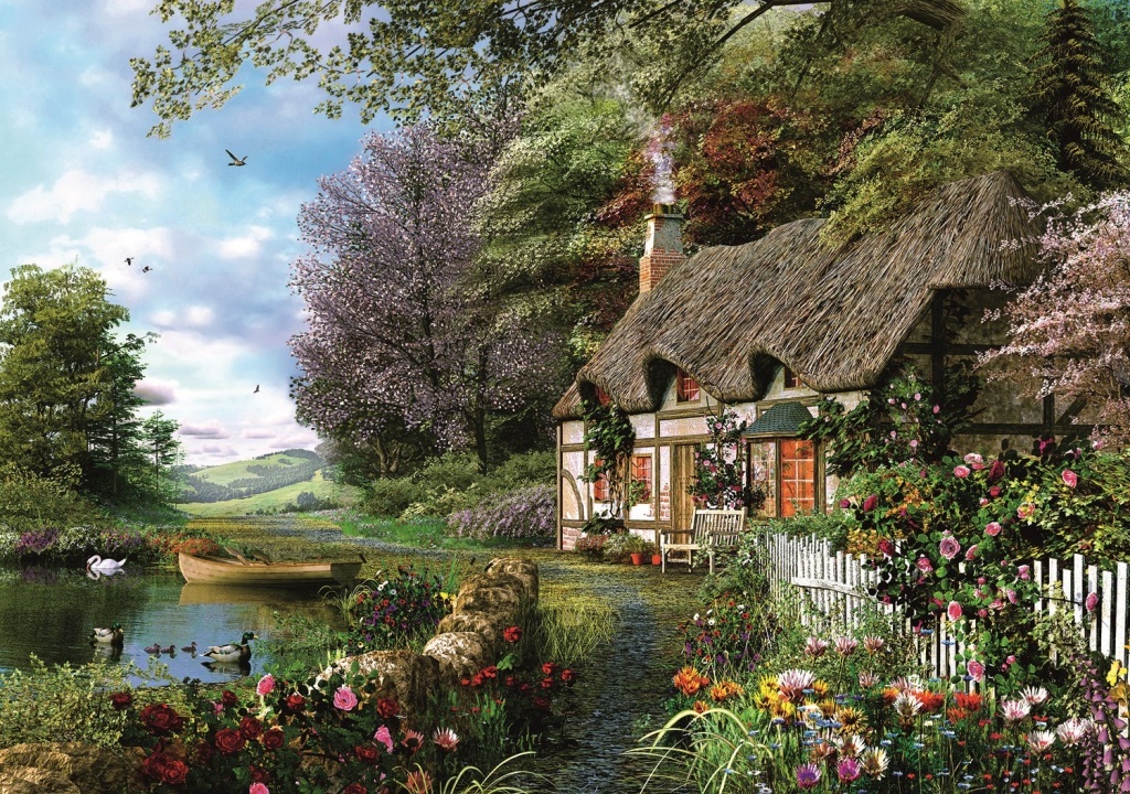 Puzzle Půvabné zákoutí 1000 dílků