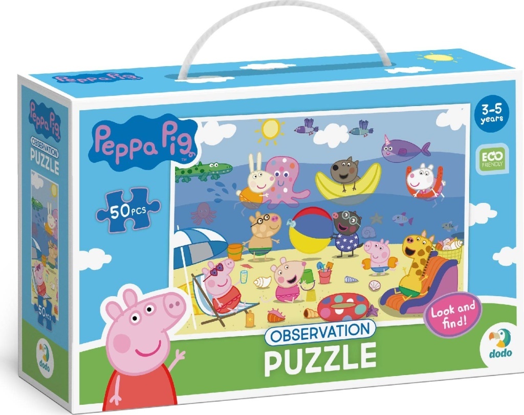 Puzzle s hledáním obrázků Prasátko Peppa