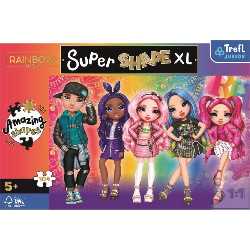 Puzzle Super Shape XL Rainbow High