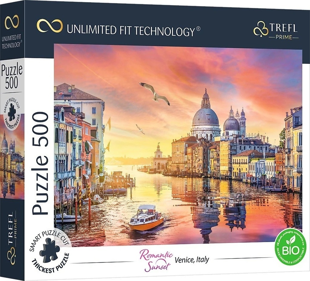 Puzzle UFT Romantic Sunset Benátky, Itálie