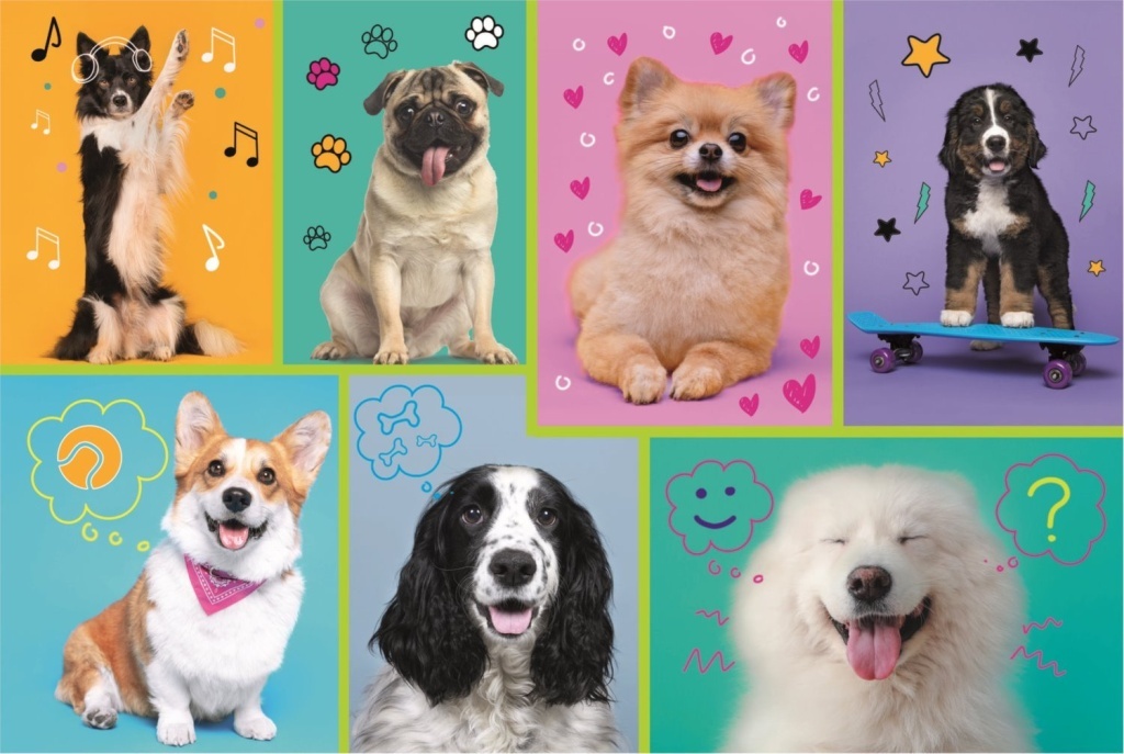 Puzzle V psím světě 100 dílků