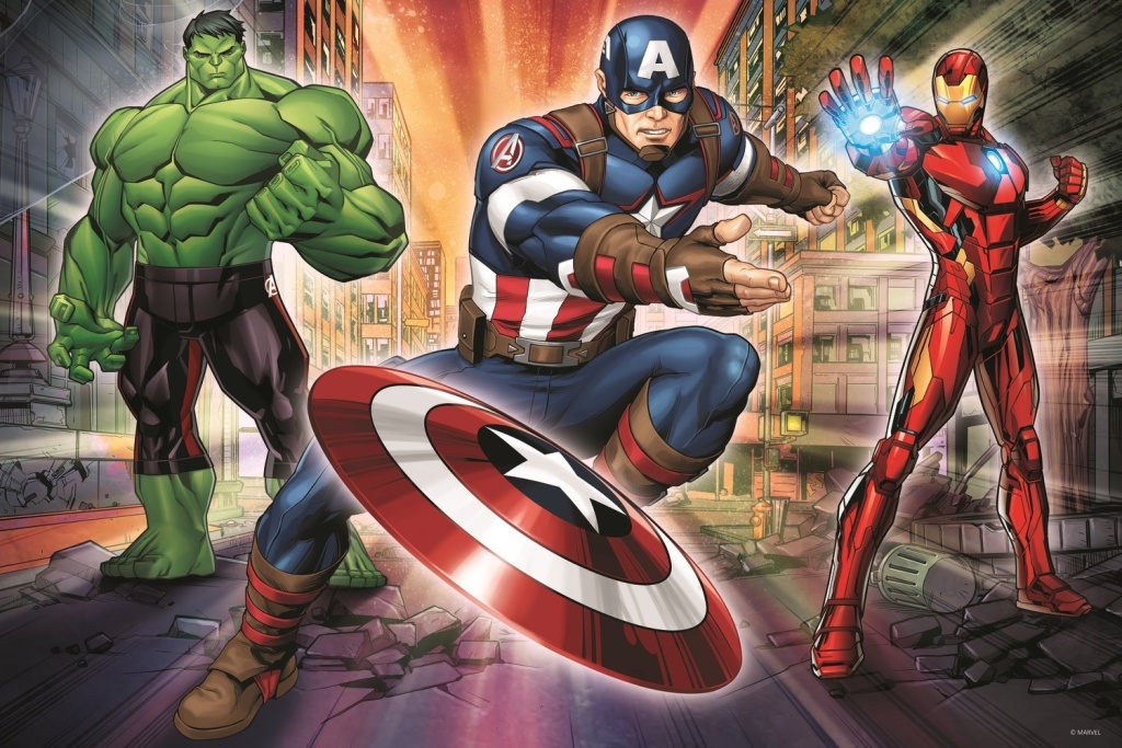 Puzzle Ve světě Avengers MAXI