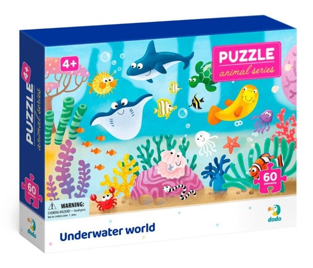 Puzzle Zvířata Podvodní svět 60 dílků