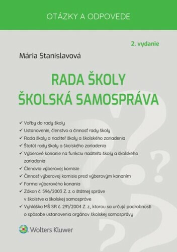 Rada školy Školská samospráva - Mária Stanislavová