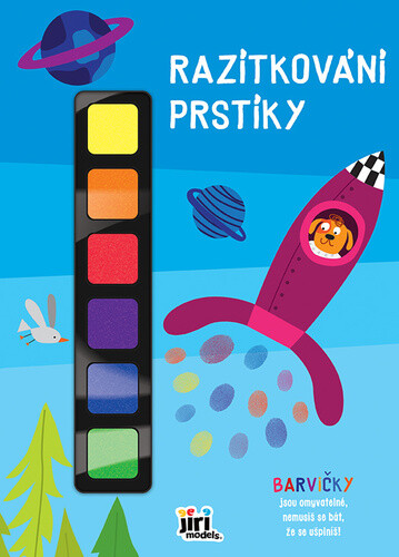Razítkování prstíky Raketa - kniha z kategorie Omalovánky