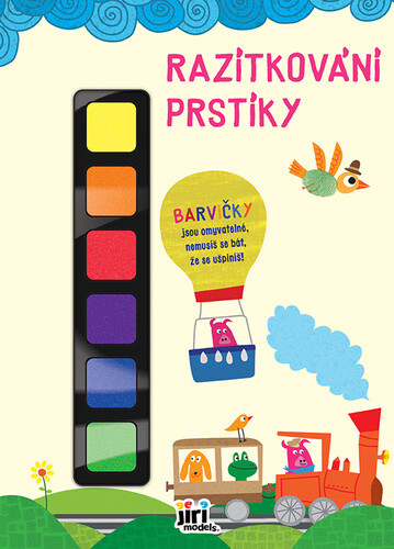 Razítkování prstíky Vláček - kniha z kategorie Omalovánky
