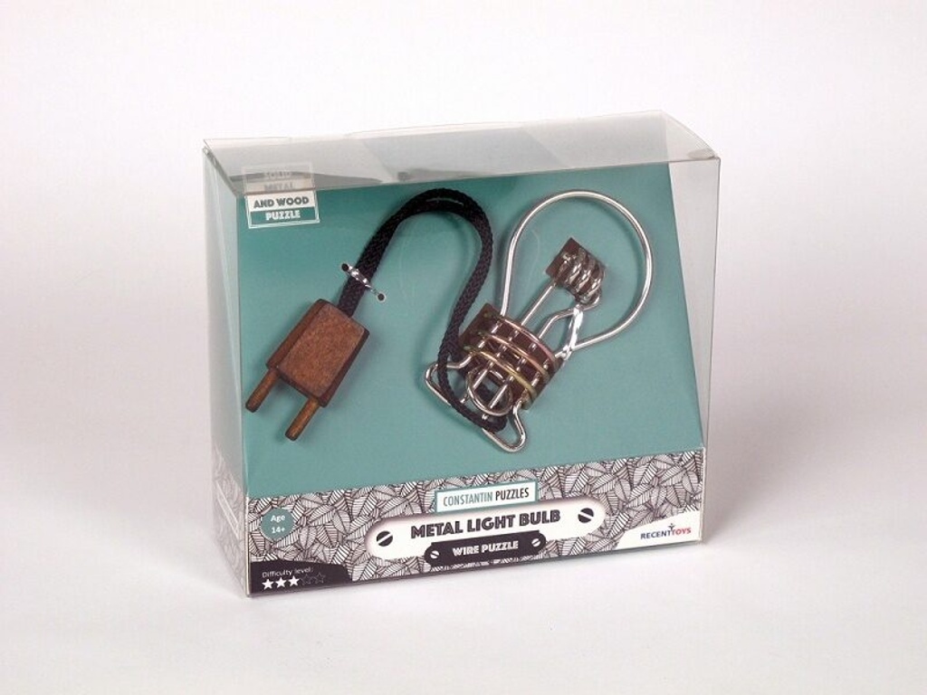 Recenttoys Hlavolam Metal Light Bulb