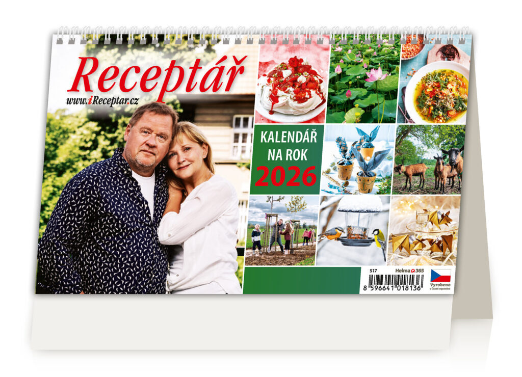 Receptář 2026 - stolní kalendář