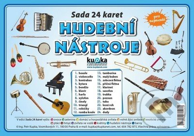 Sada 24 karet - hudební nástroje