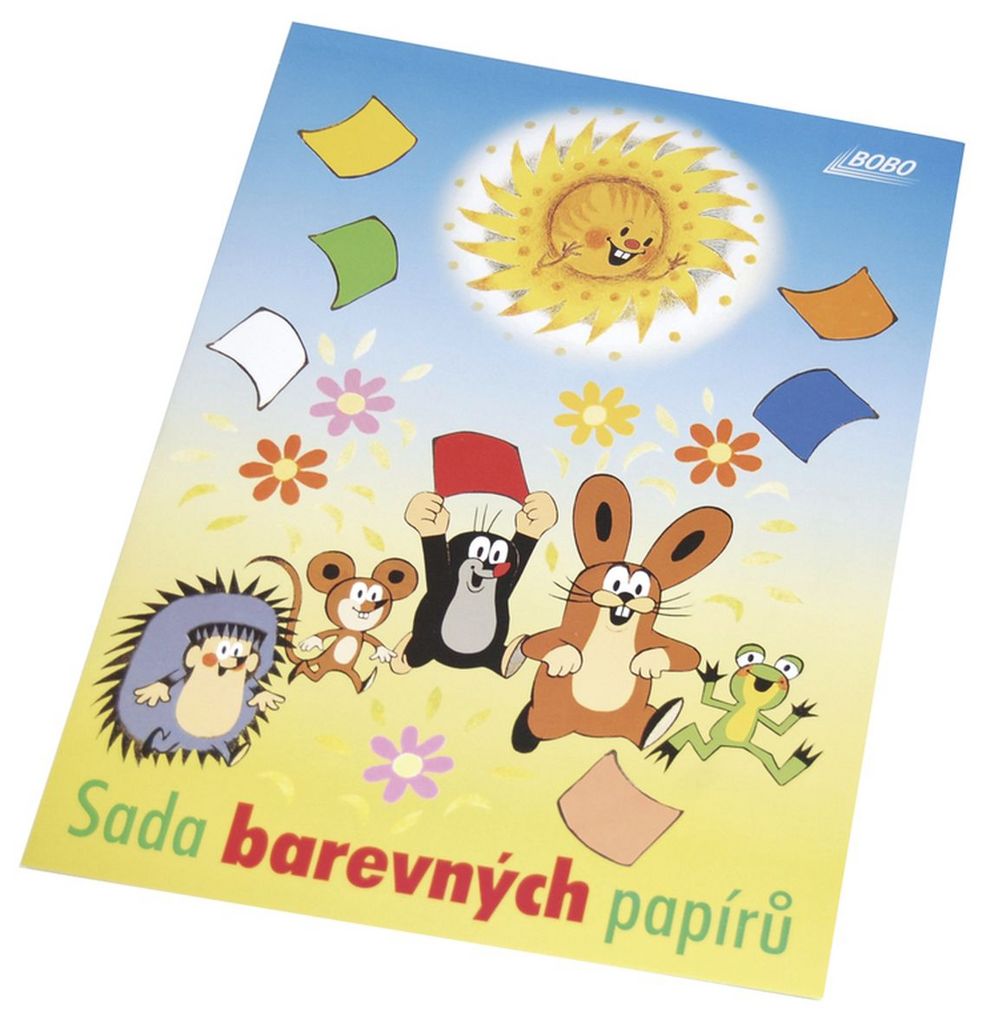 Sada barevných papírů KRTEK