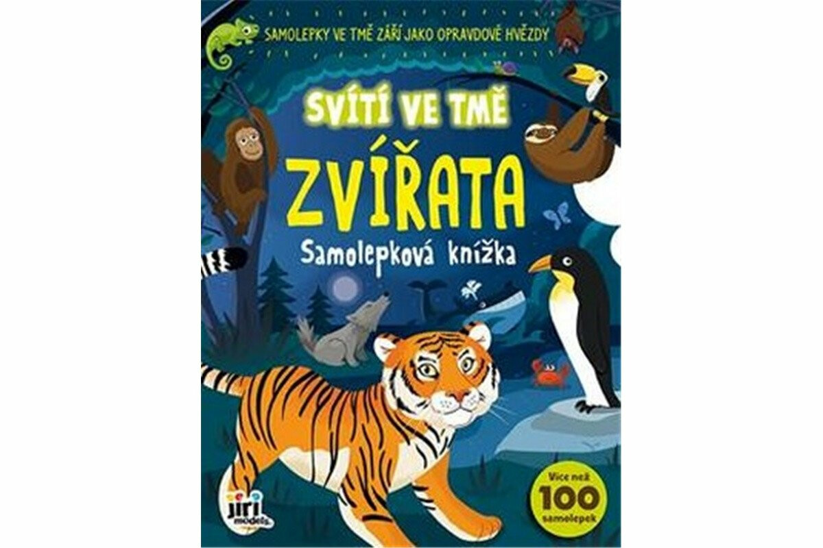 Samolepková knížka - Svítí ve tmě - Zvířata