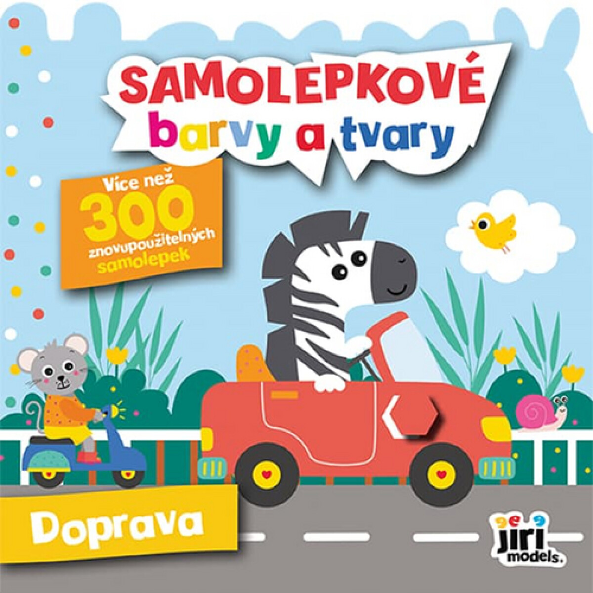 Samolepkové barvy a tvary pro nejmenší - Doprava
