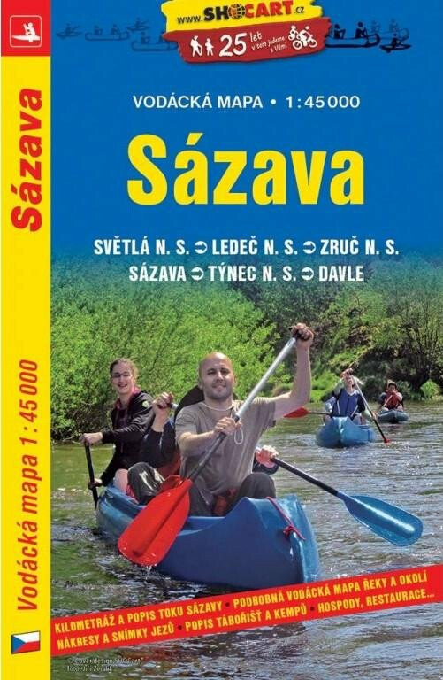 Sázava/vodácká mapa 1:50T
