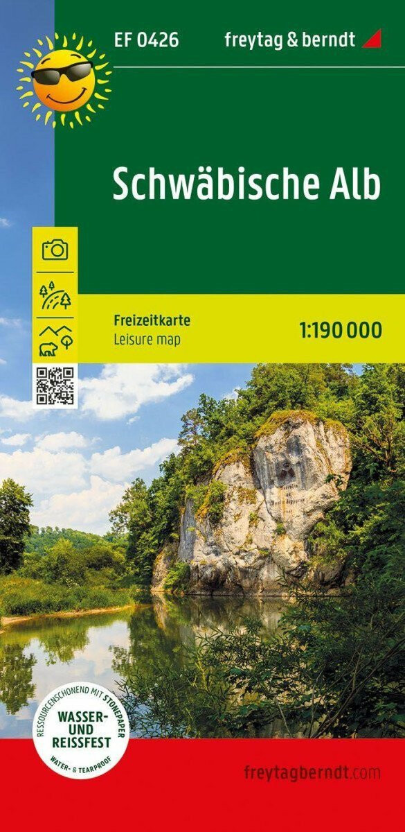 Schwäbische Alb 1:170.000 (mapa volného času)