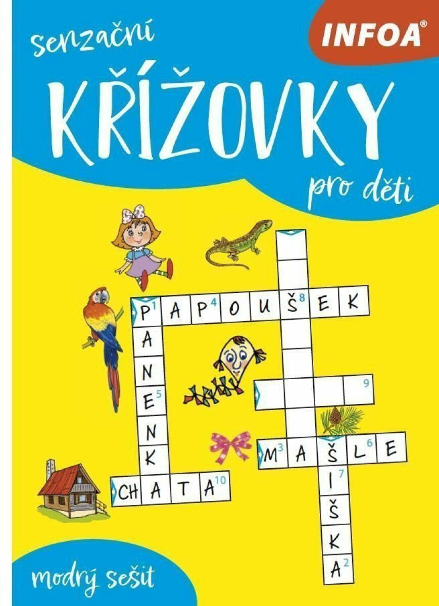 Senzační křížovky pro děti - modrý sešit