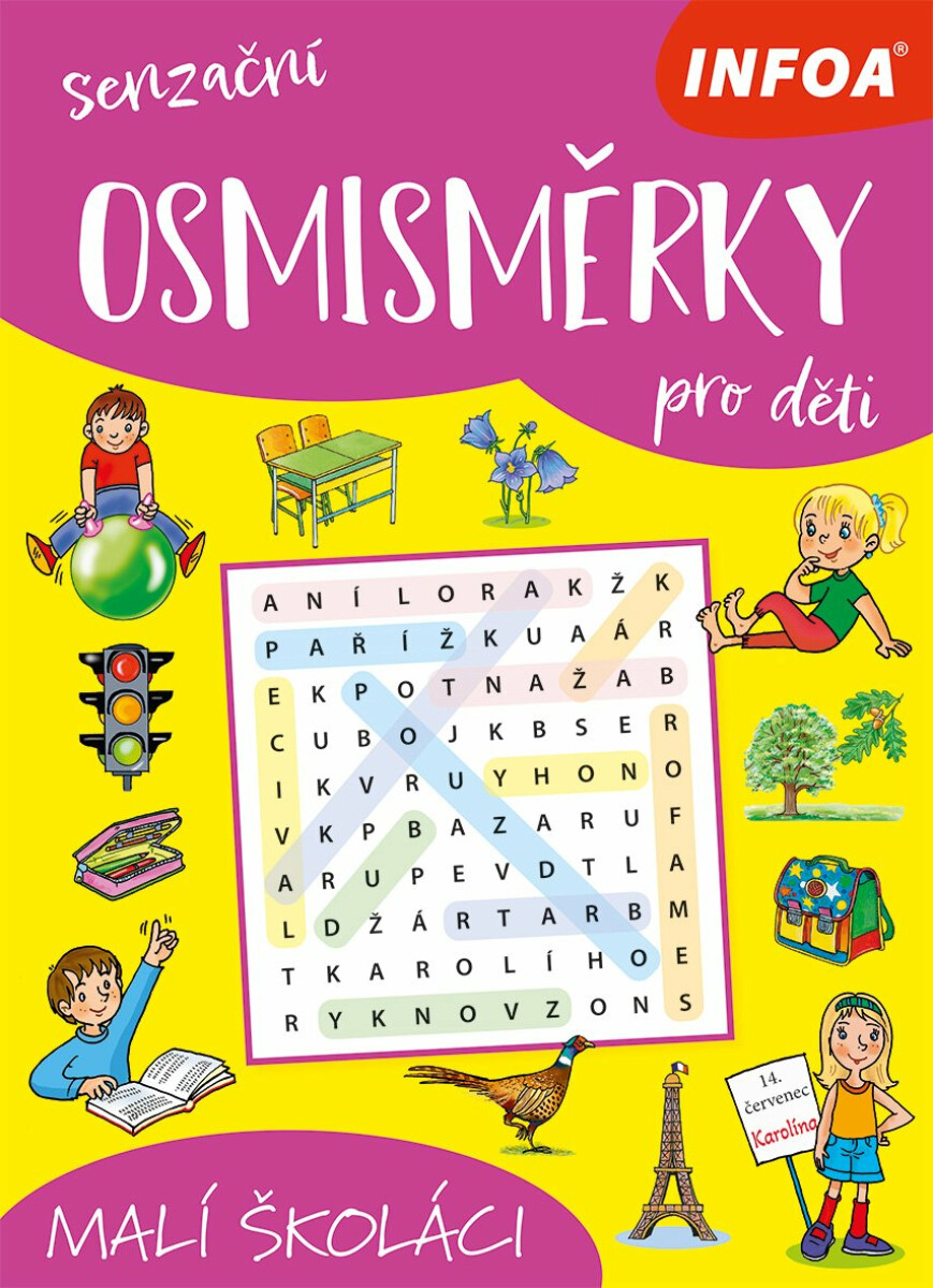 Senzační osmisměrky pro děti: Malí školáci - kniha z kategorie Hlavolamy, doplňovačky, úkoly