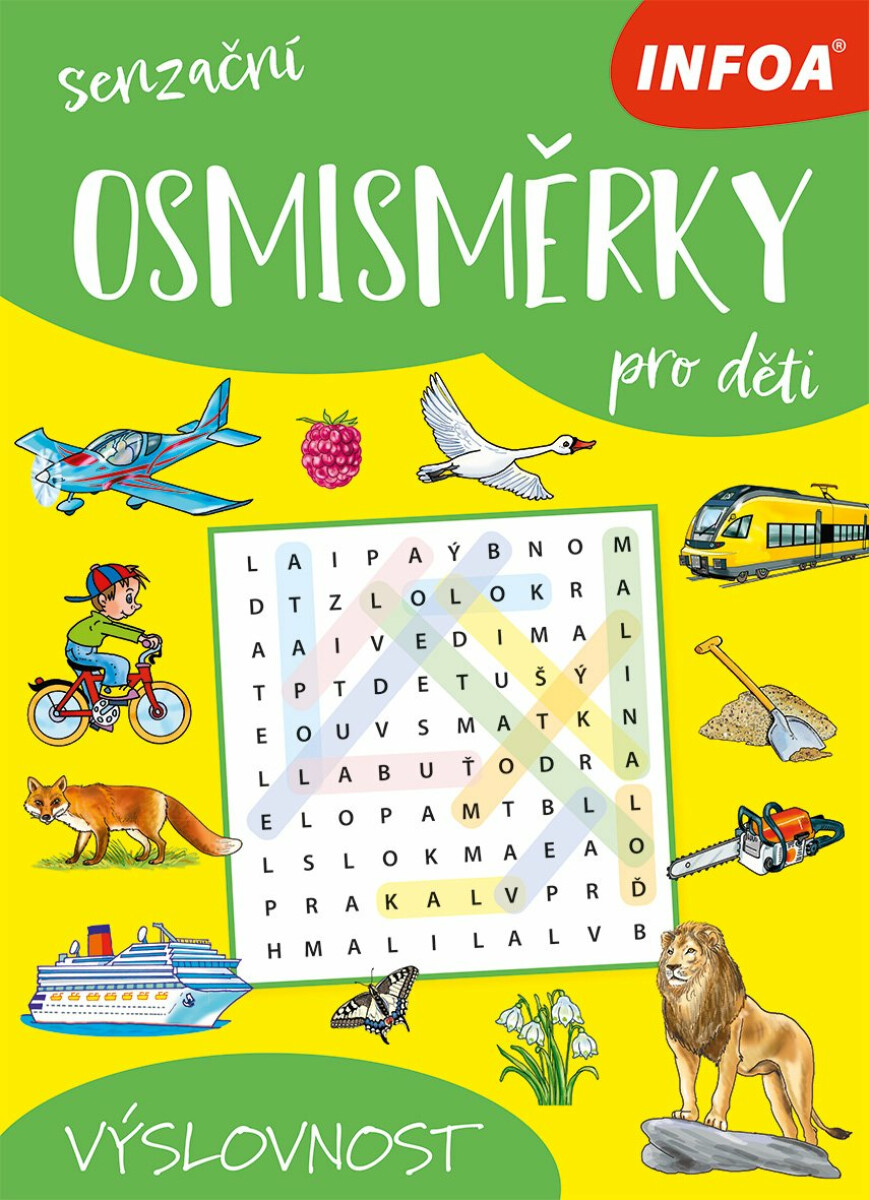 Senzační osmisměrky pro děti: Výslovnost - kniha z kategorie Hlavolamy, doplňovačky, úkoly