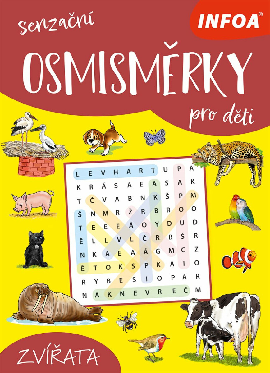 Senzační osmisměrky pro děti: Zvířata - kniha z kategorie Hlavolamy, doplňovačky, úkoly