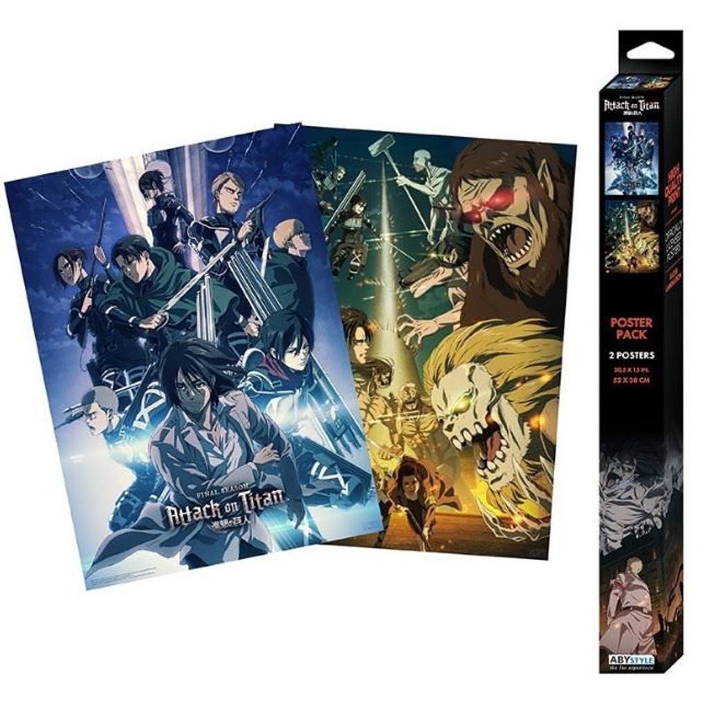 Set plakátů mini Attack on Titan