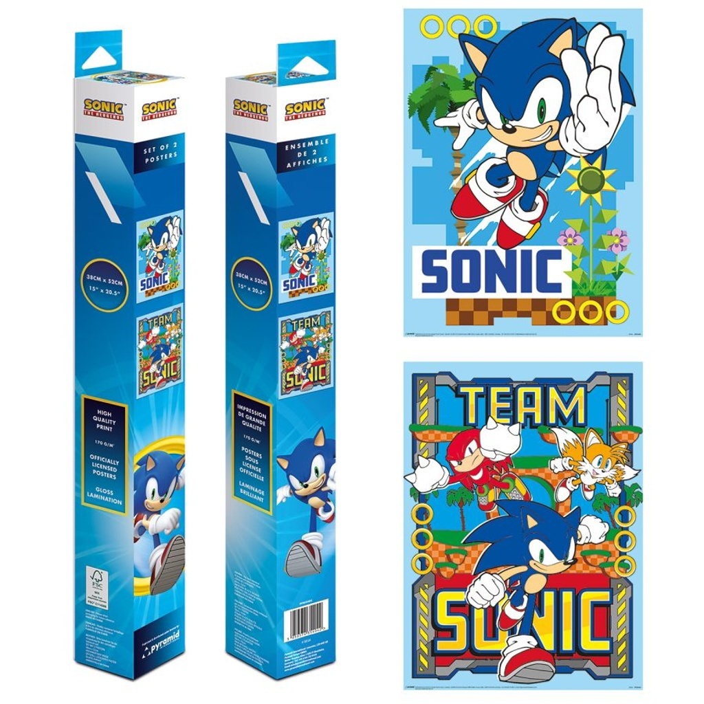 Set plakátů mini Sonic