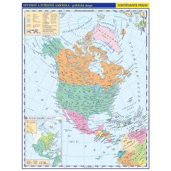 Severní a střední Amerika – příruční politická mapa