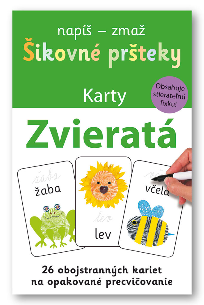 Šikovné pršteky Zvieratá (napiš - zmaž)