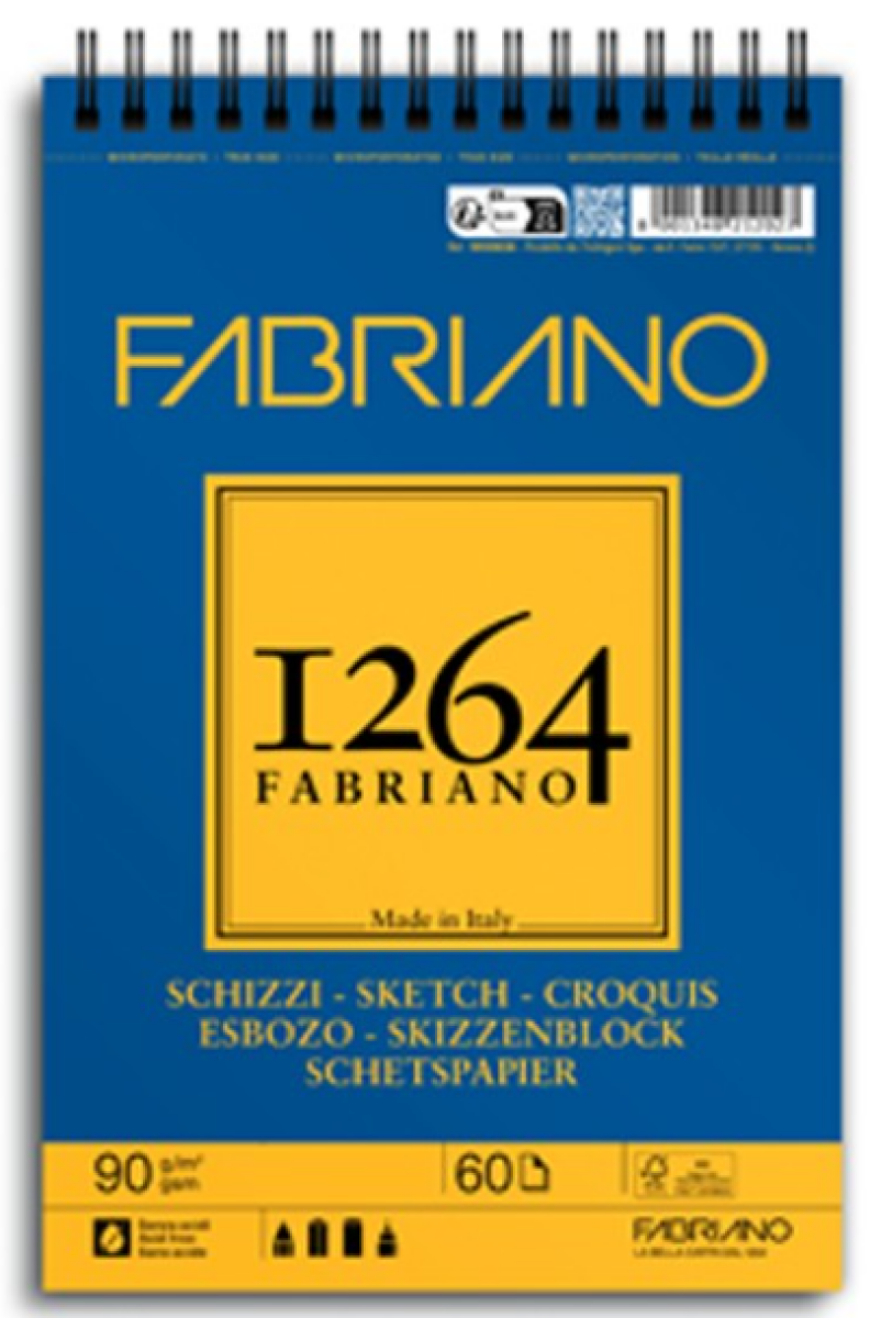 Skicák Fabriano Schizzi 1264 90g A5